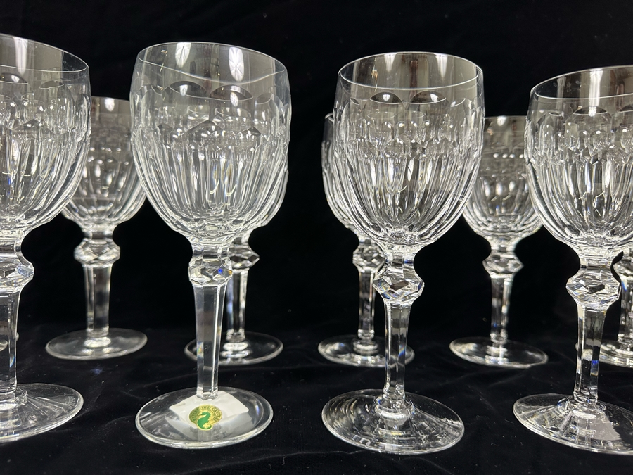 Waterford Crystal Curraghmore 8oz Goblet Stemware Glasses 7 5/8H - 12 Glasses [Photo 7]