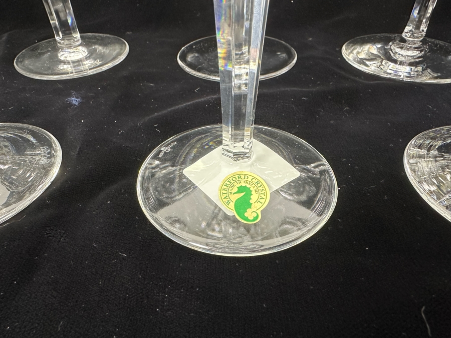 Waterford Crystal Curraghmore 8oz Goblet Stemware Glasses 7 5/8H - 12 Glasses [Photo 5]