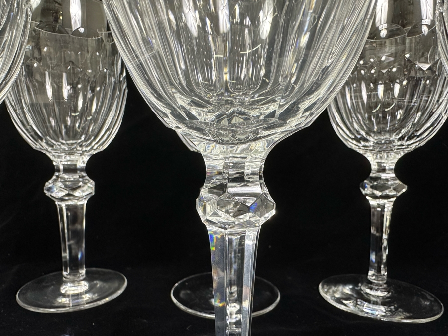 Waterford Crystal Curraghmore 8oz Goblet Stemware Glasses 7 5/8H - 12 Glasses [Photo 6]