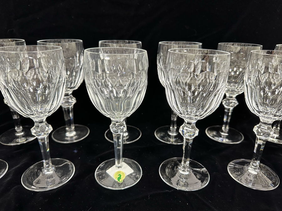 Waterford Crystal Curraghmore 8oz Goblet Stemware Glasses 7 5/8H - 12 Glasses [Photo 3]