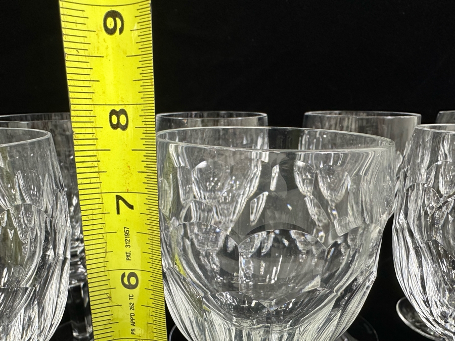 Waterford Crystal Curraghmore 8oz Goblet Stemware Glasses 7 5/8H - 12 Glasses [Photo 9]