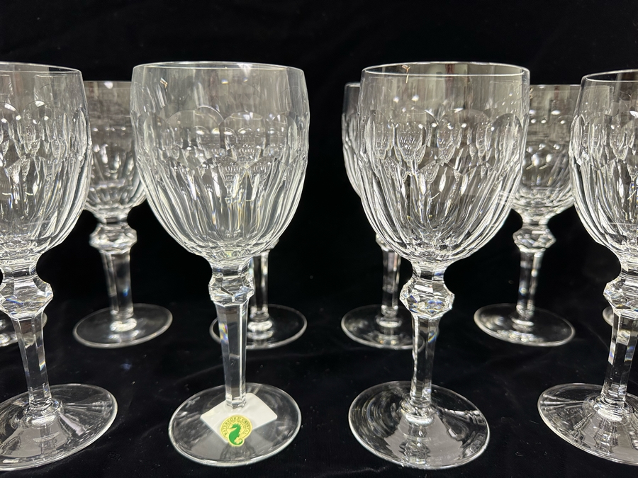 Waterford Crystal Curraghmore 8oz Goblet Stemware Glasses 7 5/8H - 12 Glasses [Photo 4]