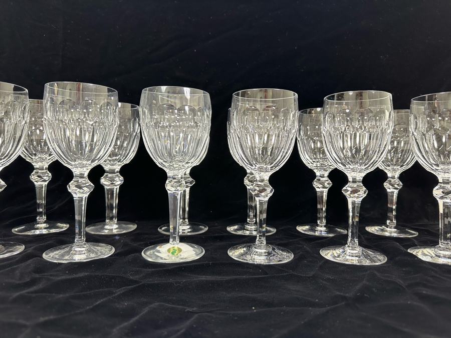 Waterford Crystal Curraghmore 8oz Goblet Stemware Glasses 7 5/8H - 12 Glasses [Photo 8]