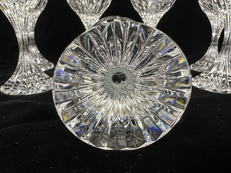 Baccarat France Crystal Stemware Bordeaux Wine Glasses Massena Pattern 6H - 7 Glasses Retails $1,750 [Photo 7]