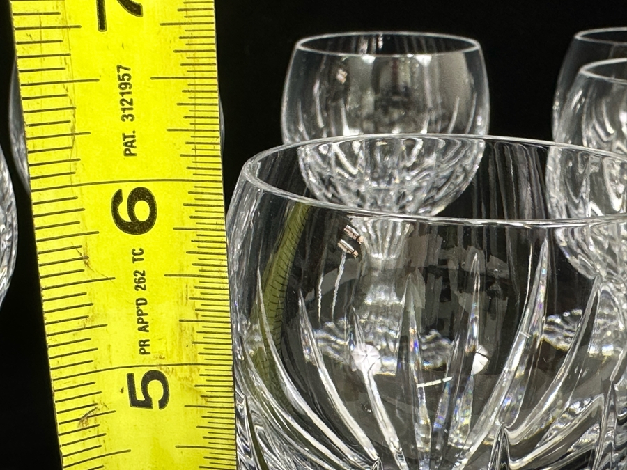 Baccarat France Crystal Stemware Bordeaux Wine Glasses Massena Pattern 6H - 7 Glasses Retails $1,750 [Photo 9]