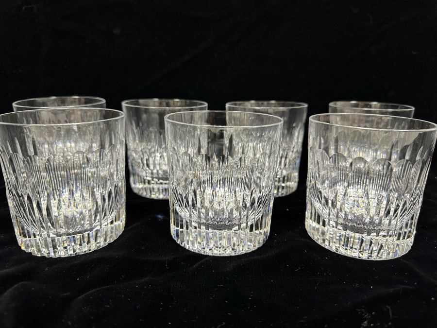 Old Fashioned Crystal Glasses By Atlantis 3.5H - 7 Glasses [Photo 4]