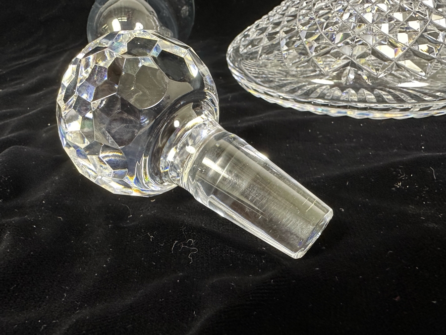 Crystal Liquor Decanted With Stopper 10H And Glass Wine Funnel [Photo 4]