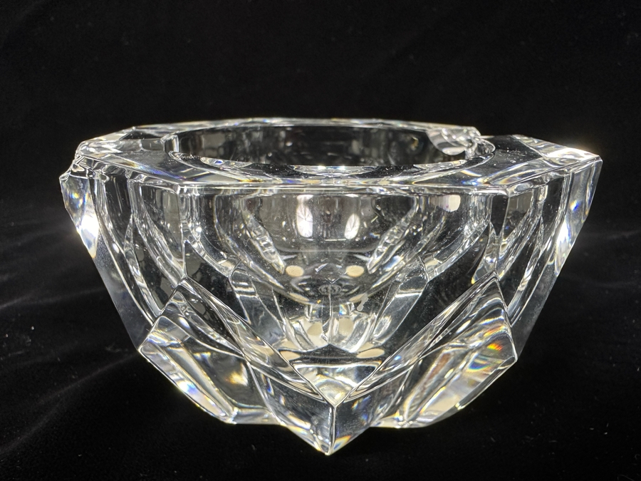 Baccarat France Crystal Ashtray 4W X 2.75H [Photo 3]