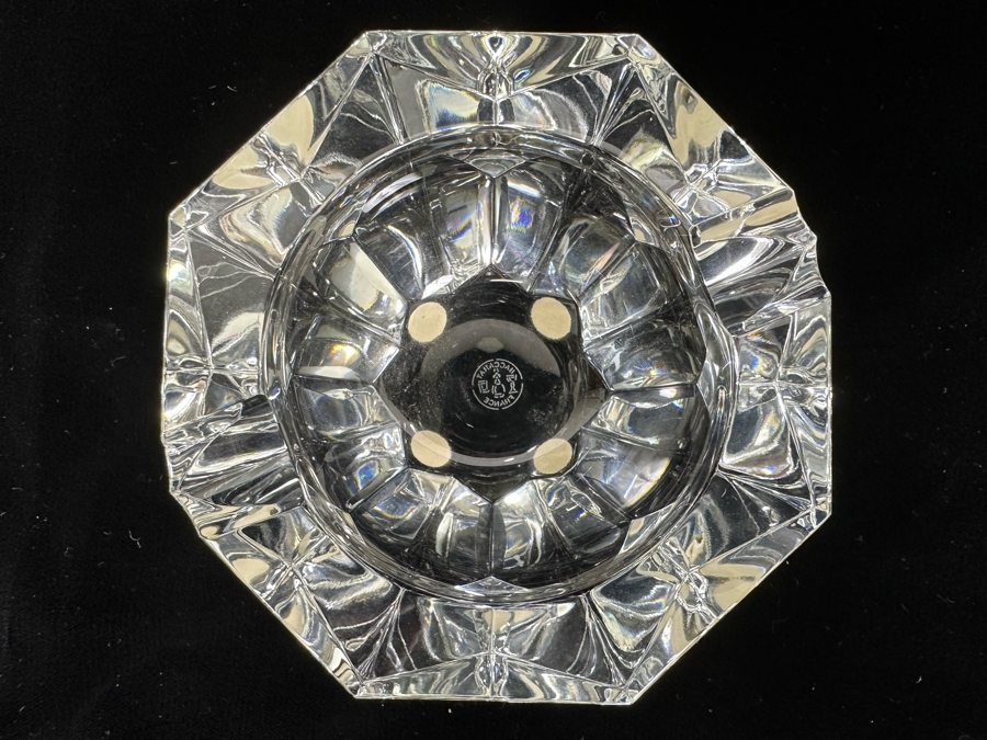 Baccarat France Crystal Ashtray 4W X 2.75H [Photo 4]