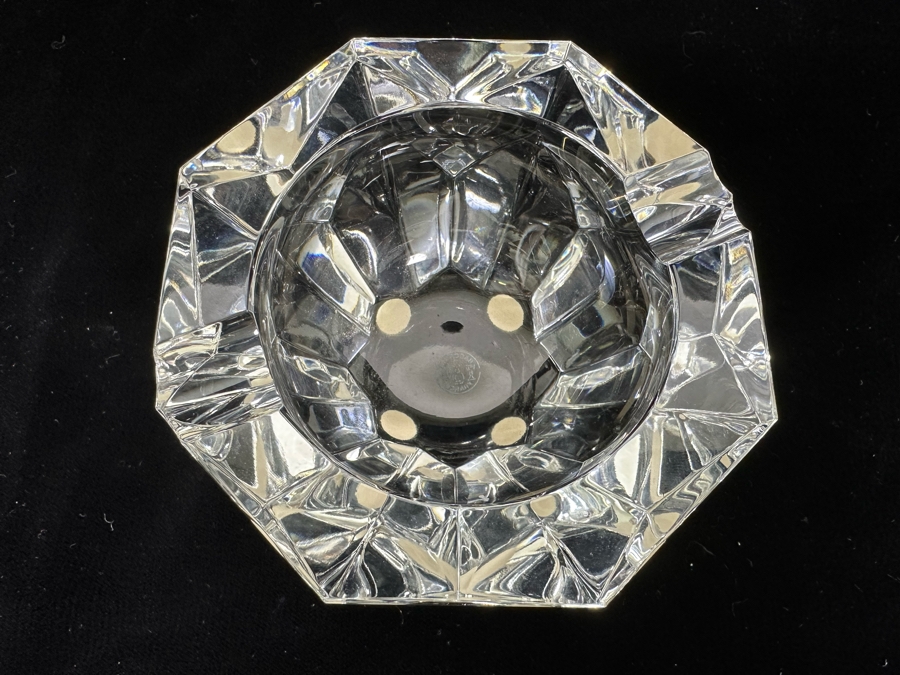 Baccarat France Crystal Ashtray 4W X 2.75H [Photo 5]