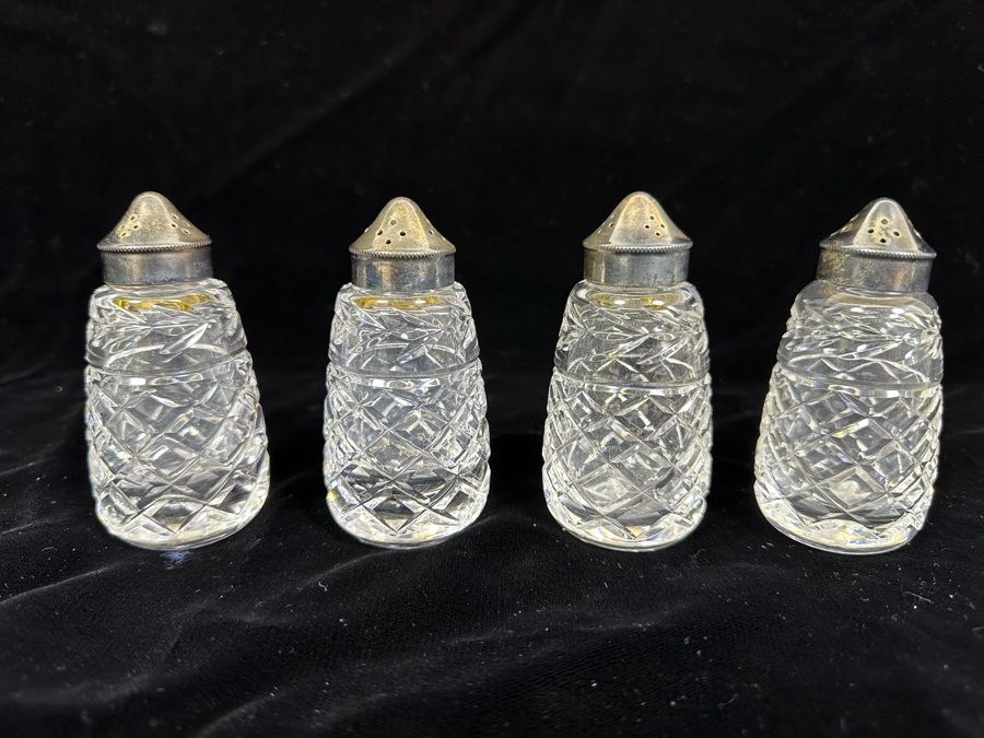 (4) Waterford Crystal Salt Shakers 3.75H [Photo 2]