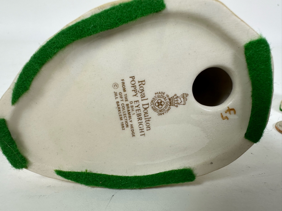 Royal Doulton Figurines From The Brambly Hedge: Poppy Eyebright & Dusty Dogwood 4H [Photo 2]