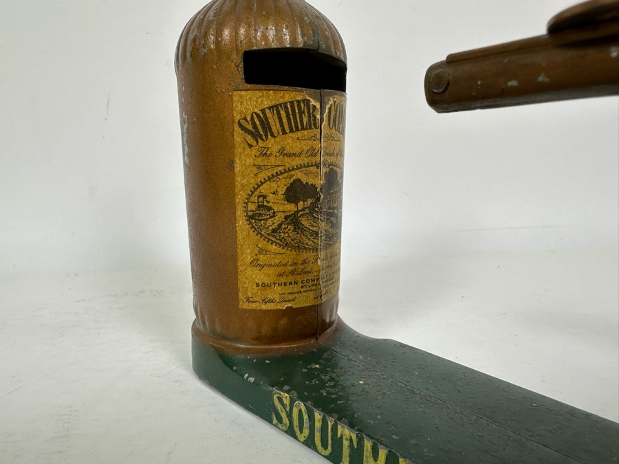 Vintage Southern Comfort Mechanical Bank Penny Shooter Working 9W X 2D X 6.25H [Photo 4]