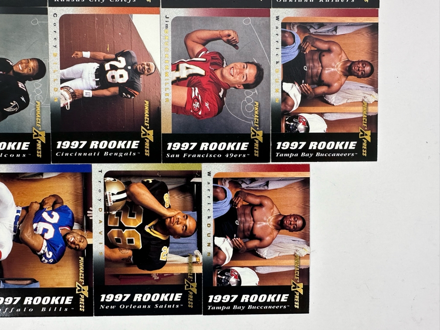 Collection Of 1997 Rookie Football Cards Pinnacle - 23 Cards [Photo 4]