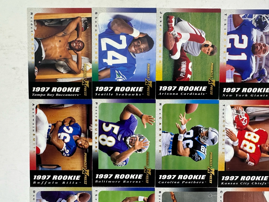Collection Of 1997 Rookie Football Cards Pinnacle - 23 Cards [Photo 2]