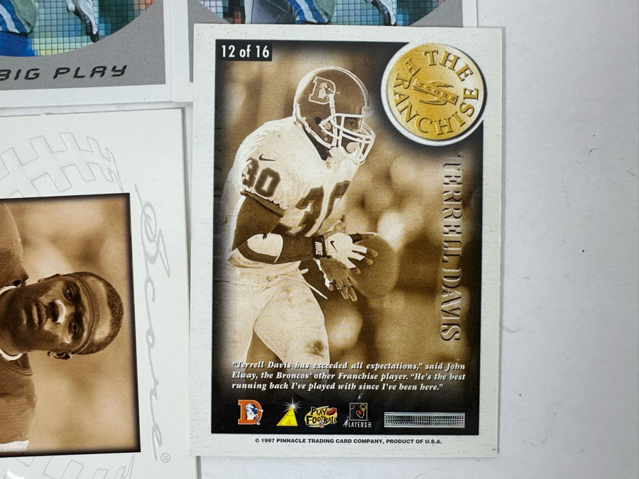 Football Cards Including O.J. Simpson, Barry Sanders, Emmitt Smith, Marshall Faulk, Terrell Davis, Troy Aikman [Photo 8]
