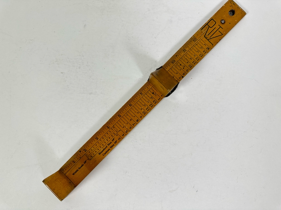 Vintage Ritz Wooden Shoe Size Measuring Device By American Automatic