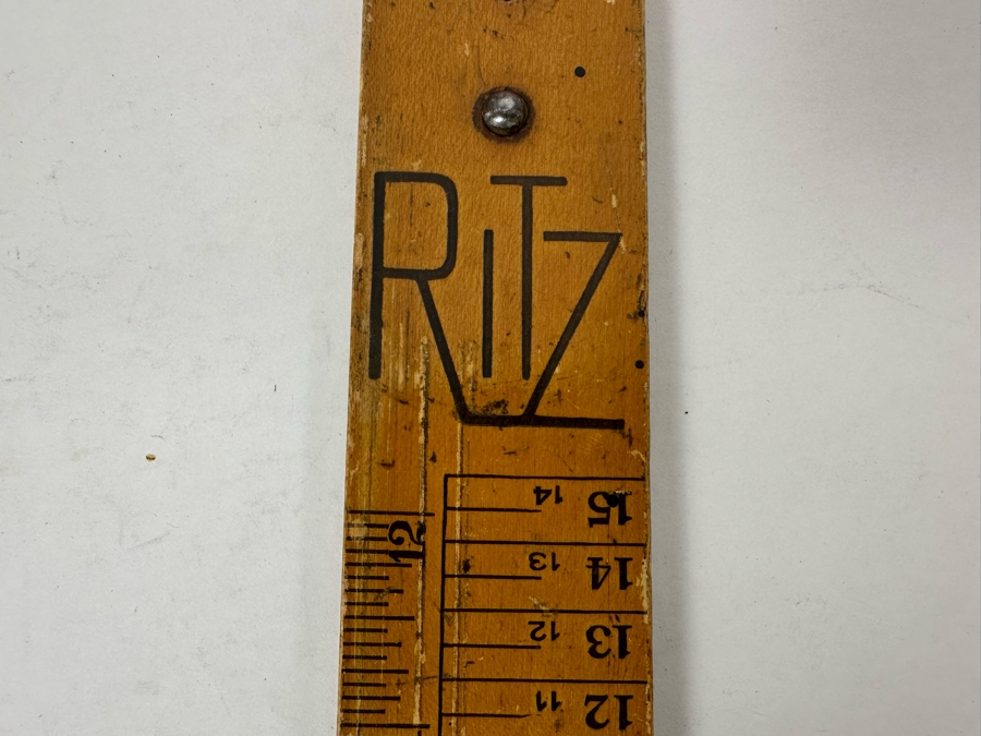 Vintage Ritz Wooden Shoe Size Measuring Device By American Automatic