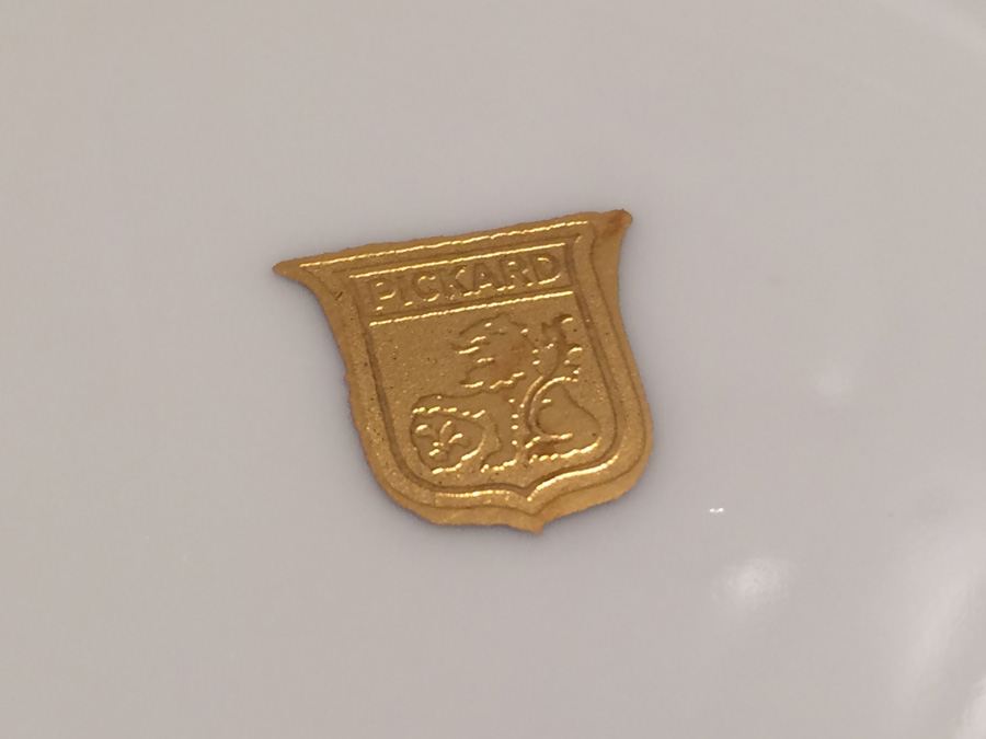 Vintage Pickard Mayonnaise Bowl, Underplate & Spoon [Photo 10]