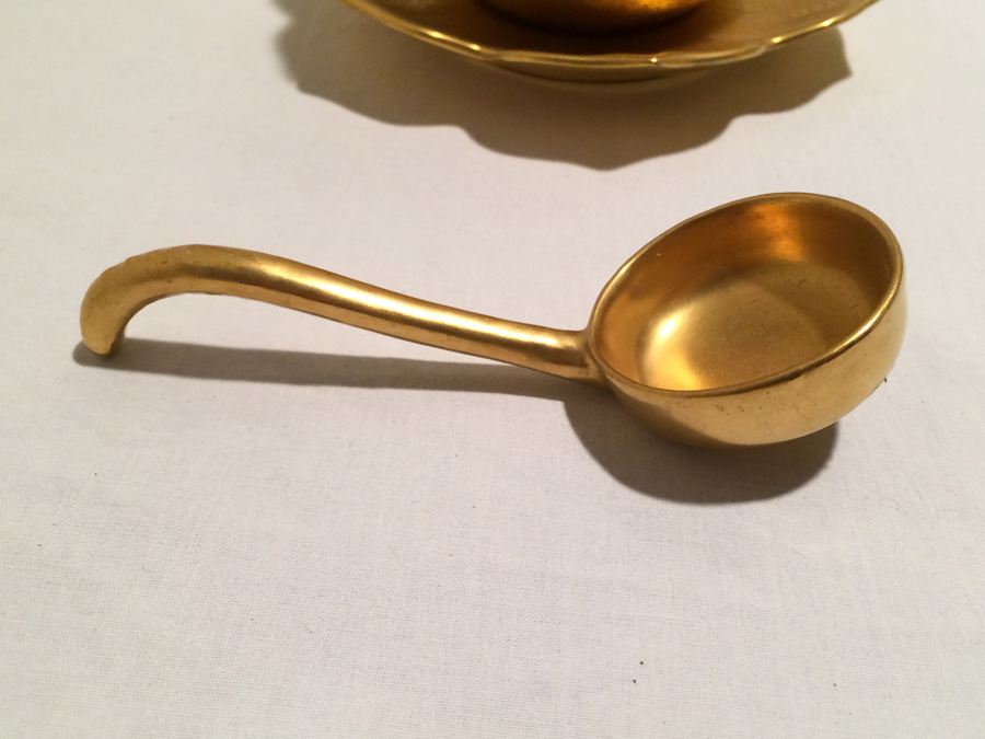 Vintage Pickard Mayonnaise Bowl, Underplate & Spoon [Photo 6]