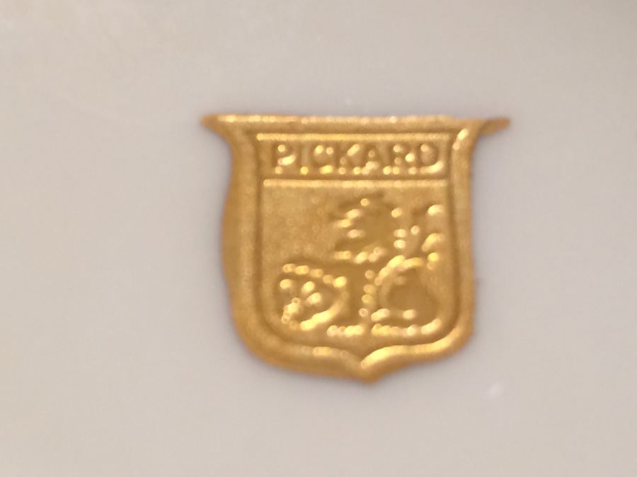 Vintage Pickard Mayonnaise Bowl, Underplate & Spoon [Photo 8]