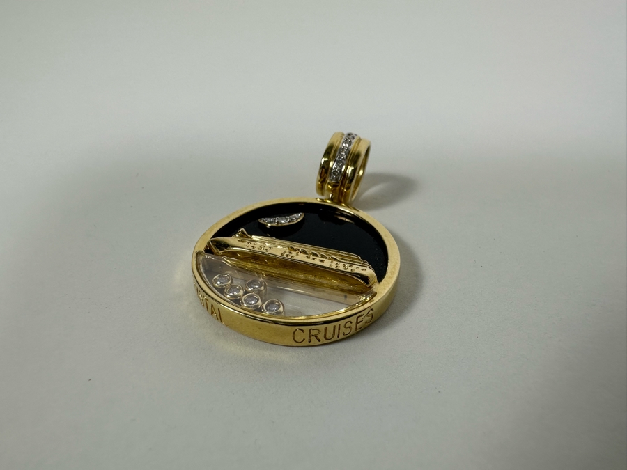 14K Gold Crystal Cruises Pendant 13.8g [Photo 5]