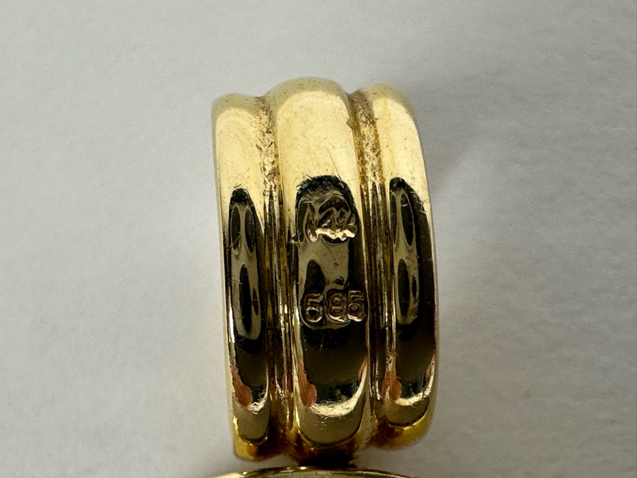 14K Gold Crystal Cruises Pendant 13.7g [Photo 7]