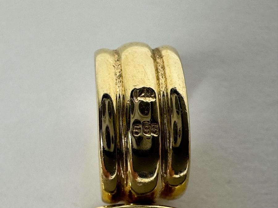 14K Gold Crystal Cruises Pendant 13.7g [Photo 6]