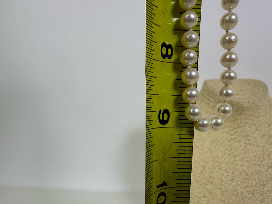 18' Pearl Necklace With 14K Gold Clasp [Photo 8]