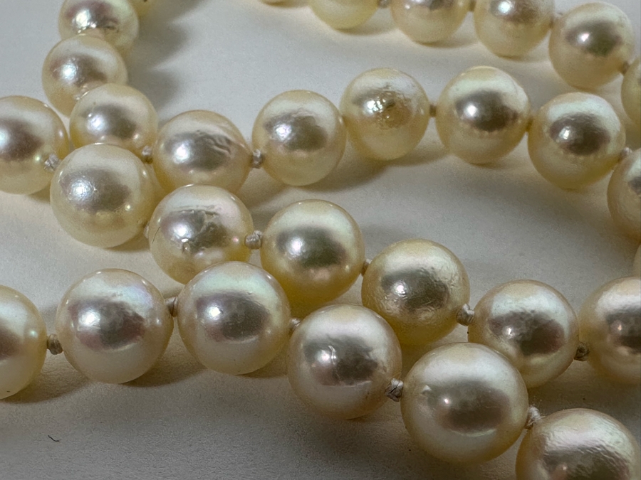 18' Pearl Necklace With 14K Gold Clasp [Photo 6]