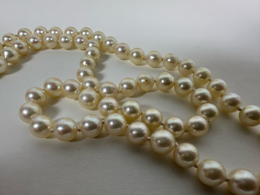 18' Pearl Necklace With 14K Gold Clasp [Photo 7]