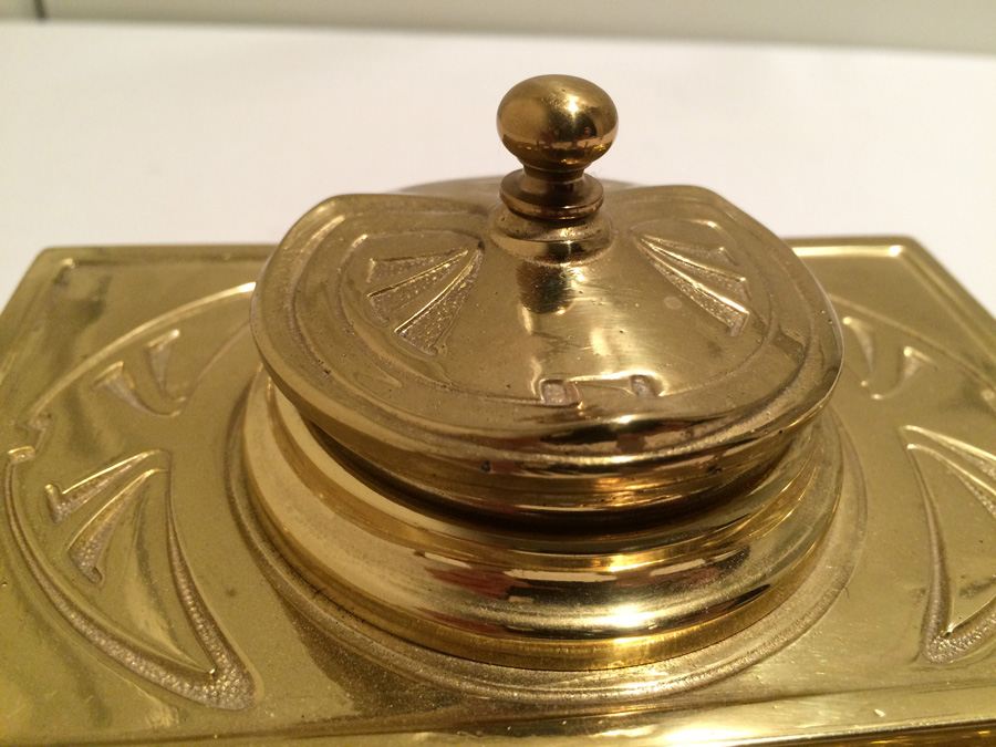 Brass Inkwell