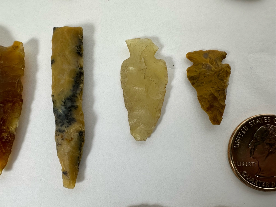 Vintage Native American Carved Stone Arrowheads [Photo 6]