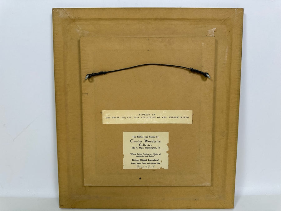 Andrew Wyeth 'Storing Up' Print 6.5 X 8 Framed 12 X 13.5 [Photo 6]