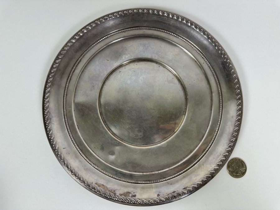 Stering Silver 9.5' Plate By Alvin 246g [Photo 2]
