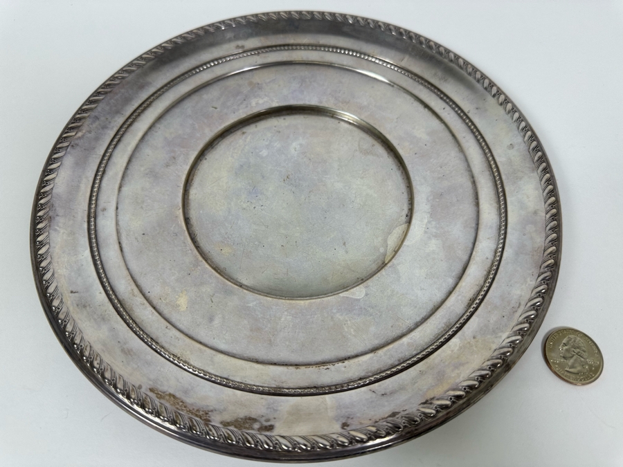 Stering Silver 9.5' Plate By Alvin 246g [Photo 3]