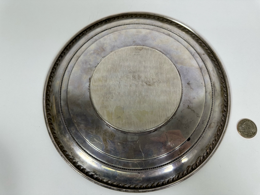 Stering Silver 9.5' Plate By Alvin 246g [Photo 4]