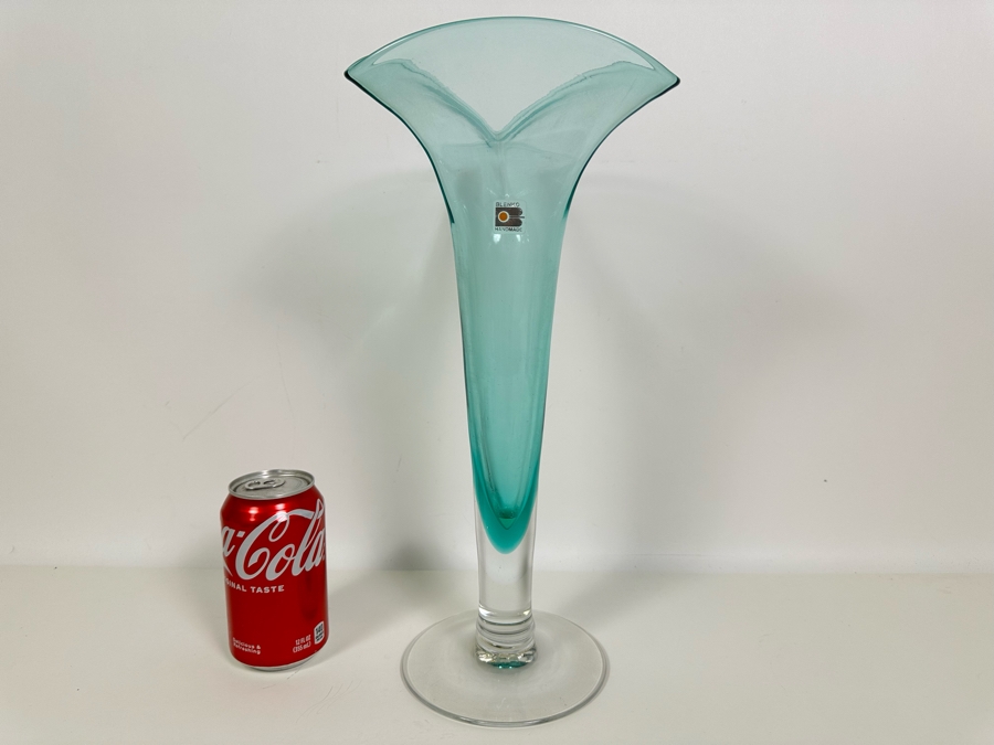Mid-Century Blenko Glass Vase 15H [Photo 2]