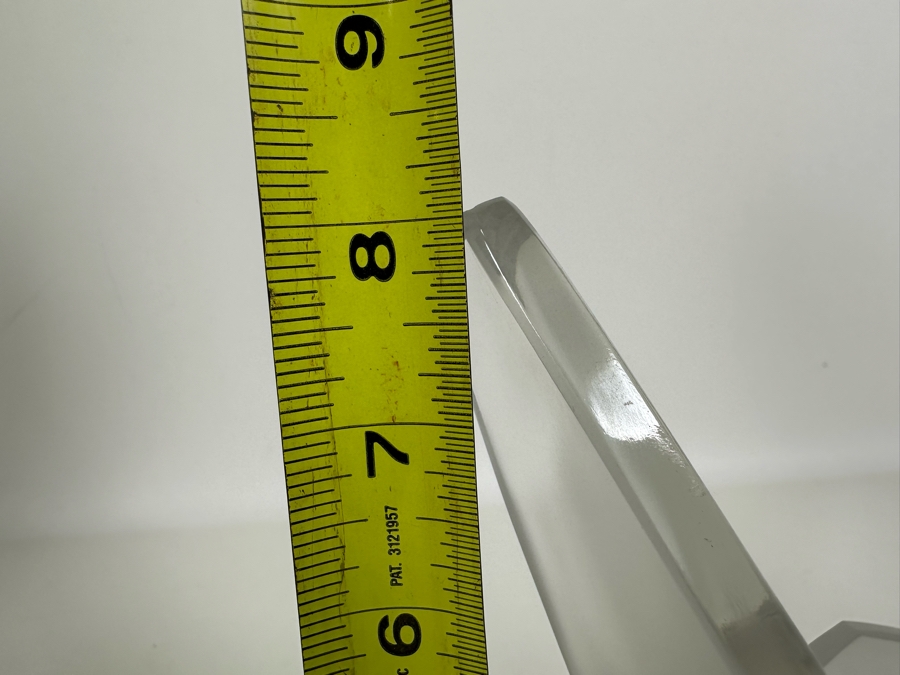 Large Lalique France Pair Of Doves Frosted Crystal 'Sylvie' Vase With Flower Frog 7W X 8H [Photo 16]