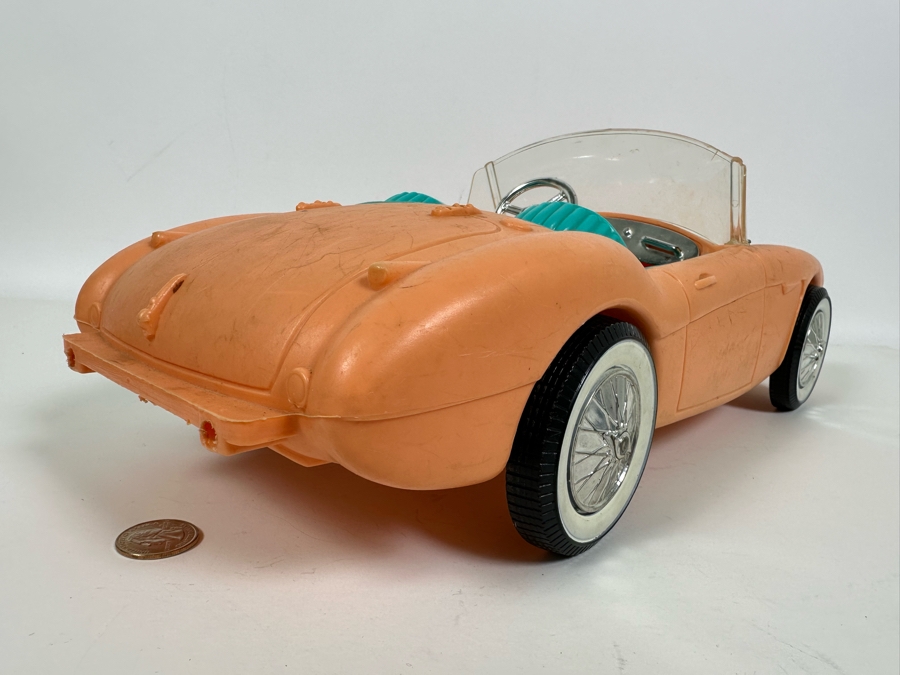 Just Added - Vintage 1960s Barbie Doll Austin Healey Convertible Sports Car 17W X 7.5D X 6H [Photo 5]