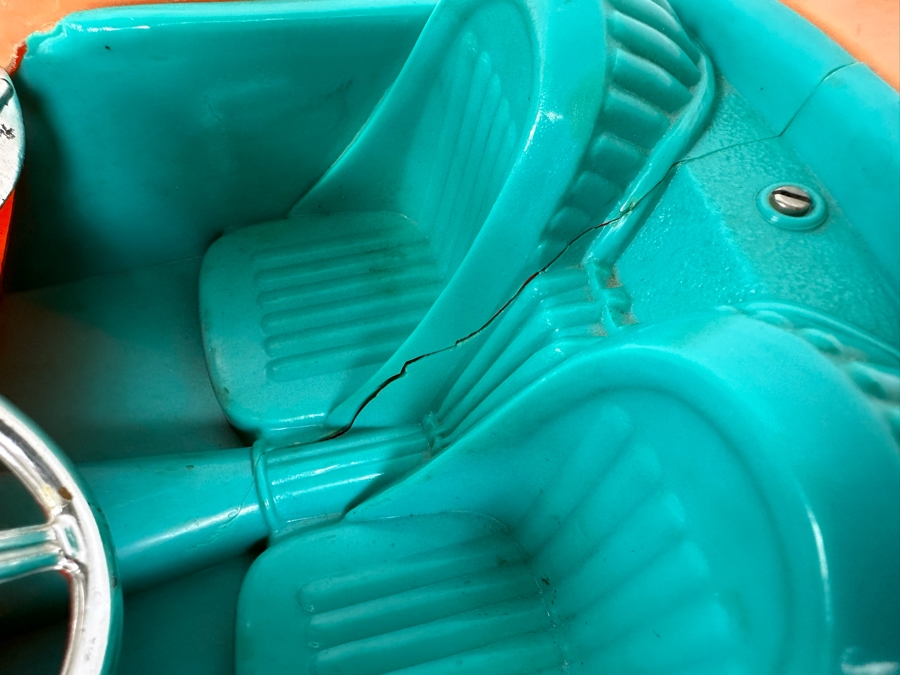 Just Added - Vintage 1960s Barbie Doll Austin Healey Convertible Sports Car 17W X 7.5D X 6H [Photo 8]