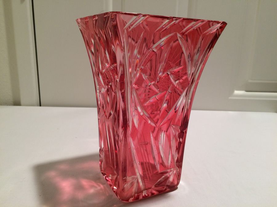 Cut Crystal Vase