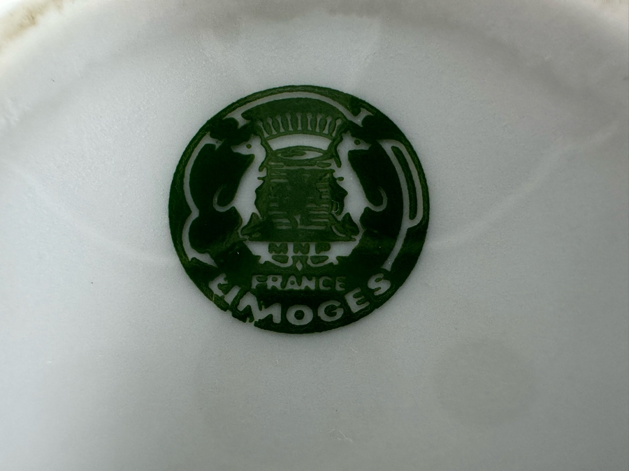 Limoges France Lidded Egg-Shaped Trinket Box 4W X 3.5D X 3H [Photo 10]