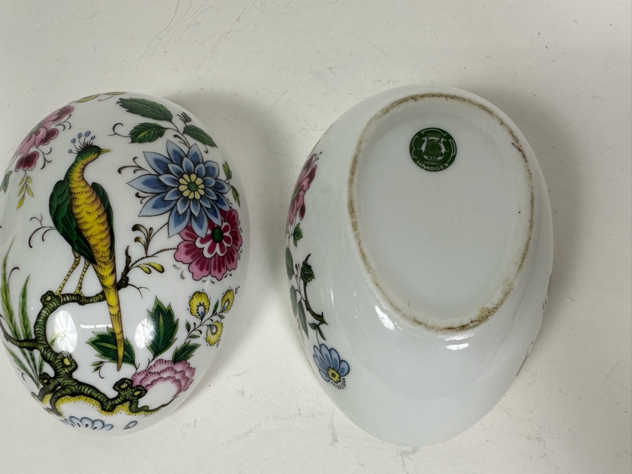 Limoges France Lidded Egg-Shaped Trinket Box 4W X 3.5D X 3H [Photo 8]