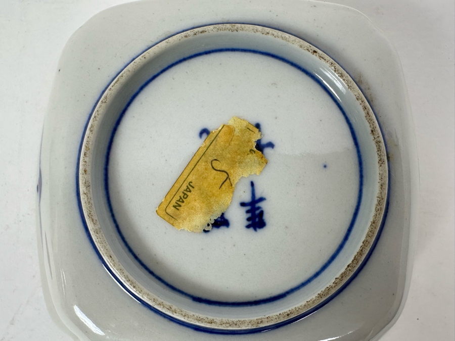 Pair Of Vintage Japanese Imari Porcelain Dishes 8 X 4.5 & 5.25 X 5.25 [Photo 6]