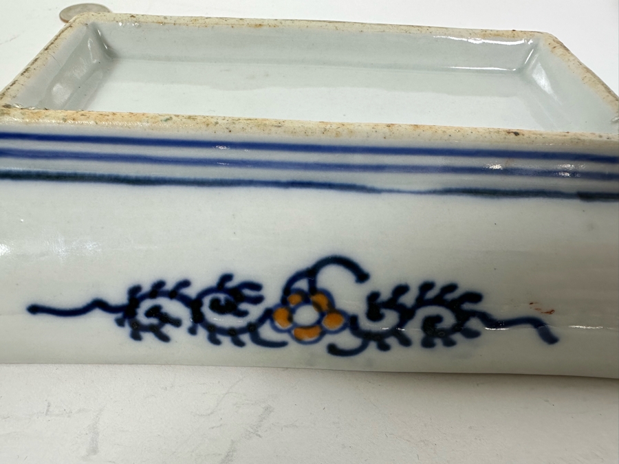 Pair Of Vintage Japanese Imari Porcelain Dishes 8 X 4.5 & 5.25 X 5.25 [Photo 11]