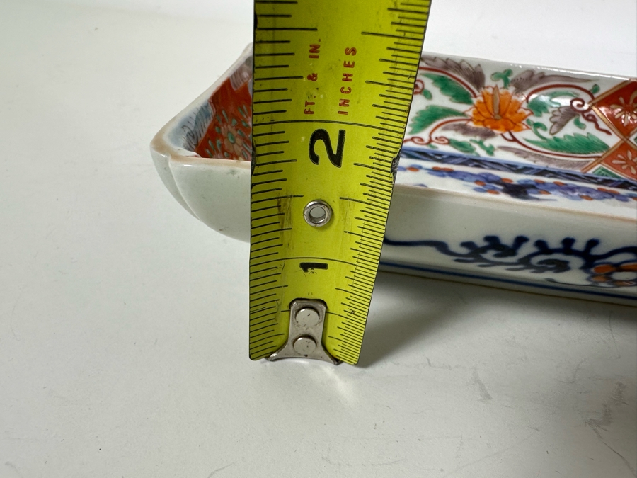 Pair Of Vintage Japanese Imari Porcelain Dishes 8 X 4.5 & 5.25 X 5.25 [Photo 14]