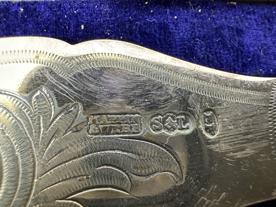 Mappin & Webb Fish Serving Set With Knife And Fork In The Original Box [Photo 4]