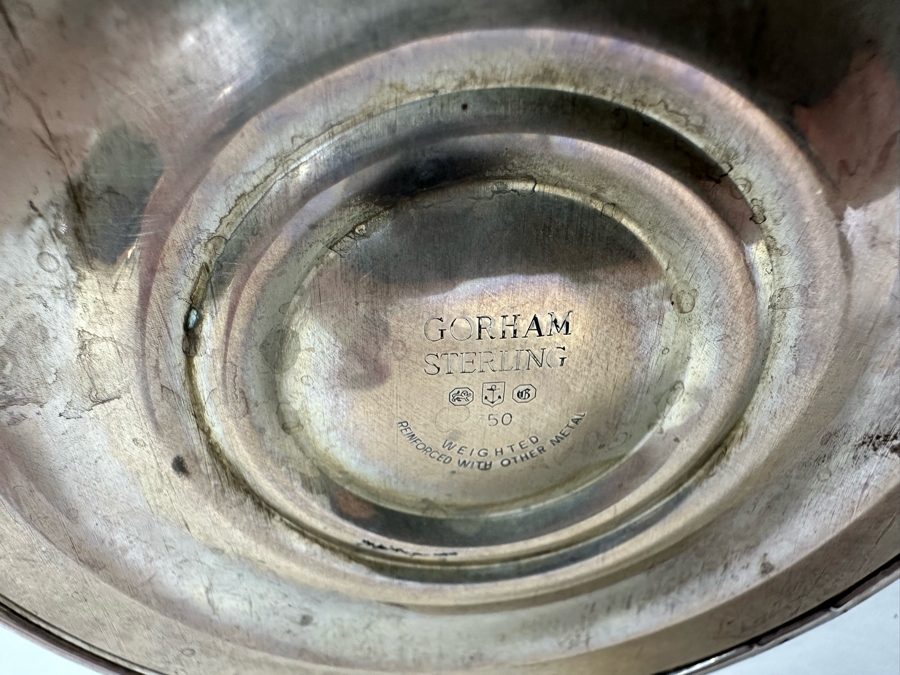 Pair Of Stunning Gorham Chantilly Weighted Sterling Silver Candelabras Doheny Estate 750 9W X 13H [Photo 14]