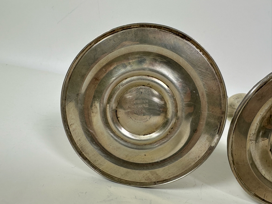 Pair Of Stunning Gorham Chantilly Weighted Sterling Silver Candelabras Doheny Estate 750 9W X 13H [Photo 25]